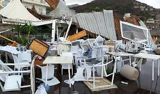 Pochi minuti di furia: tromba d&rsquo;aria devasta il lungomare