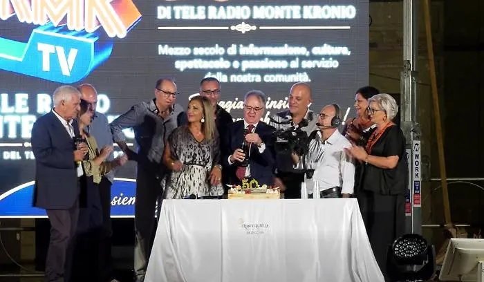 Tele Radio Monte Kronio compie 50 anni: festa per la storica tv di Sciacca
